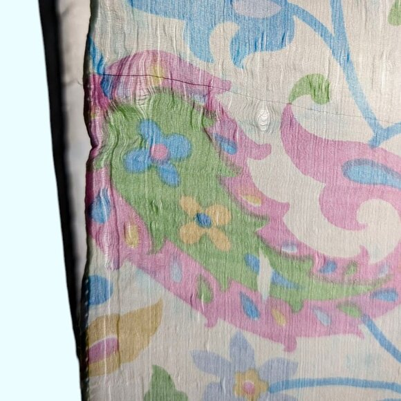 Vintage Colourful Silk Paisley Scarf - Picture 7 of 8